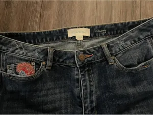 Sundance Women 31 Primrose Jeans Embroidered Floral Skinny thumbnail 2
