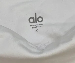Alo Yoga XS Epic Legging White Compression Tight Workout Pant Gym Barre Mesh thumbnail 7