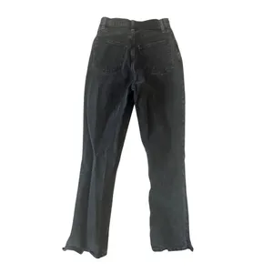 ABERCROMBIE & FITCH 90s Straight Ultra High Rise Black Distressed Jeans Sz 25/0 thumbnail 5
