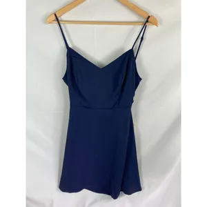 NWT Altar'd State Bow Back Sleeveless Mini Dress Navy Size Medium thumbnail 6