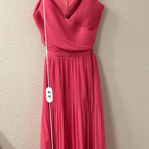 Ali & Jay For the gram fuchsia cut out‎ pleated midi thumbnail 4