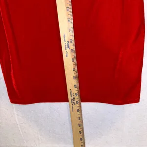 Reformation Astro cherry Red Velvet Strapless Mini‎ Dress Bodycon Tube Dress thumbnail 11