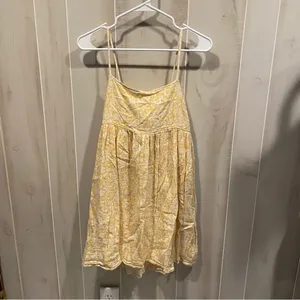 Cute floral Y2K buttercup babydoll tie back mini dress skinny straps square neck thumbnail 9