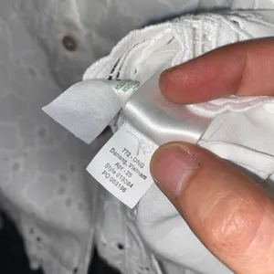 Lilly Pulitzer White Singrid Eyelet Long Sleeve Button Down Top Women's Size XS thumbnail 7