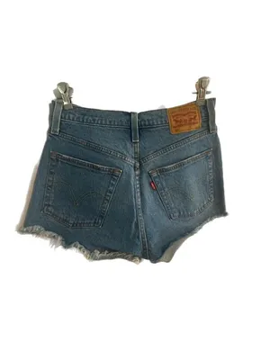 Levi's 501 Original Cut-Off Denim Shorts Size W25 thumbnail 2