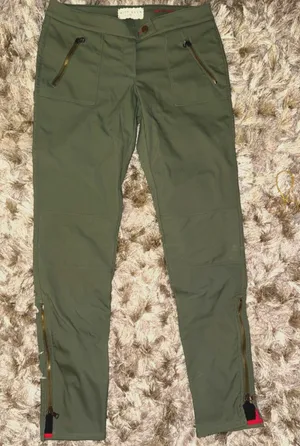 Erin Snow Slim Fit Insulated Shell Ski Pants Olive Green Size 6 thumbnail 1