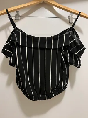 Black and White Stripe Top and Skirt thumbnail 9