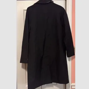 Larry Levine SPORT Trench Coat Rain Jacket Womens Small Black Lined Button Close thumbnail 5