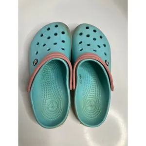 Crocs Crocband Clogs Women Size 8 Blue Pink Fair Sporty Slip On Sandals thumbnail 5