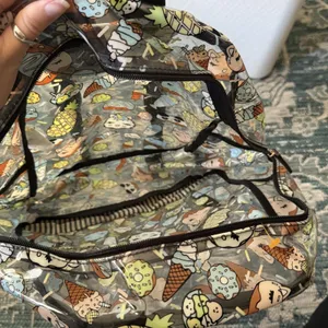 Betsey Johnson Backpack Large Clear Kawaii Cat Food Pineapple Ice Cream‎ Donut thumbnail 2