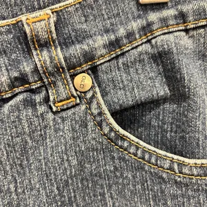 GLO Womens Junior Size 5 Medium Wash Flare Leg Denim Jeans‎ Y2K Embroidered Blue thumbnail 4