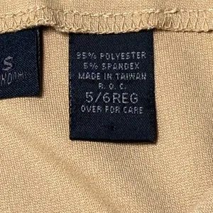 Express Flare Leg Pants Women's 5/6 Regular Camel Tan‎ High Rise EUC thumbnail 7
