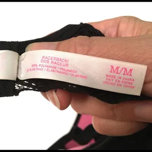 PINK Victoria’s Secret black lace racer back bra M‎ thumbnail 8