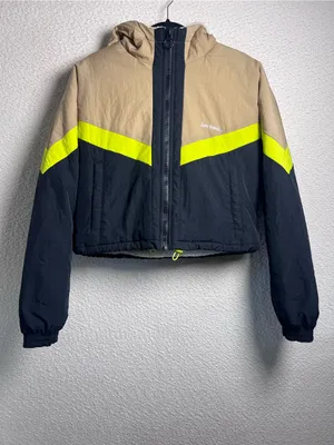 Urban Outfitters Women’s iets frans Puffer Batwing Sherpa Jacket Zip Up‎ Size M thumbnail 3
