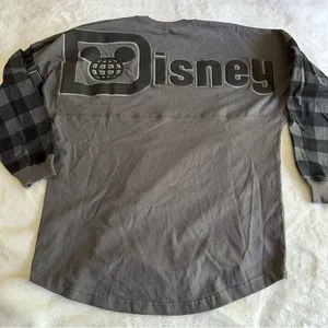 Disney Spirit Jersey Gray Plaid Retired Women's Size Medium thumbnail 2