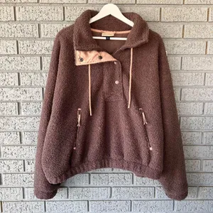 Universal Threads Womens Sherpa Teddy Jacket Cozy Soft Casual Relaxing Cropped thumbnail 1