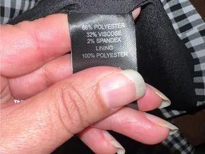 Maison D’ Amelie Black & White Gingham Double-Breasted Blazer thumbnail 6