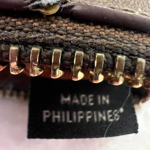 Coach‎ Signature Monogram Brown Zip Pouch Morgan Canvas Wristlet Retro F65060 thumbnail 12