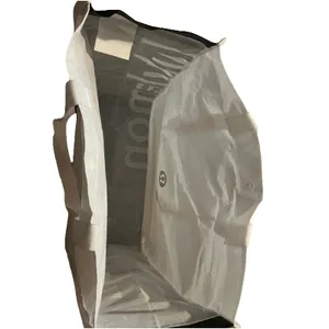 Lululemon black & white medium reusable tote bag thumbnail 4