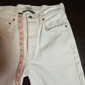 Citizens of Humanity Premium Vintage White High Rise Crop Raw Hem Jeans Size 25 thumbnail 4