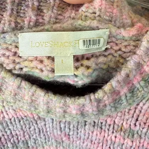 LoveShackFancy‎ Women's Aquarius Pullover Sweater Size Large thumbnail 4