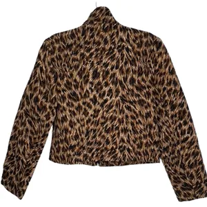 Vintage Soiree Animal Print Jacket‎ Black Size XS thumbnail 6
