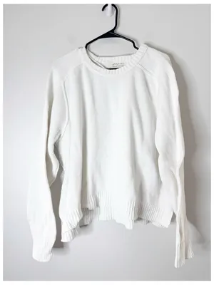 Free People Spring Street Pullover in Optic White large thumbnail 4