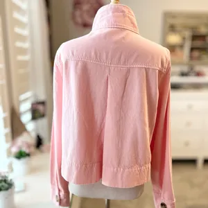 LOFT Pink Utility Jacket Small thumbnail 4