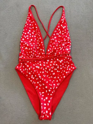 Maaji Reversible Safari One Piece Swimsuit Medium Red Resortwear Summer Vacation thumbnail 3