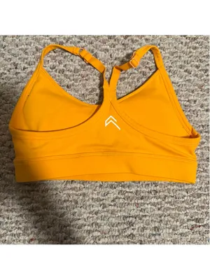 Oner Active Everyday Sport Bra Adjustable Apricot Orange Sunset- Size Small thumbnail 3