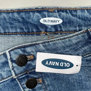Old Navy NWT Size 18 Light Blue Wash Button Fly Raw Hemline Denim Skirt thumbnail 4