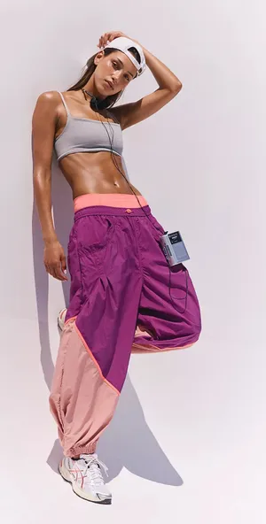 Free people windbreaker pants thumbnail 1