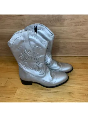 Sandro Moscoloni For Her Metalic Western Booties thumbnail 2