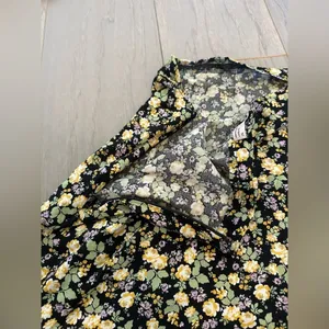 SO Good For Life Floral Mini Skirt Black Purple Green Yellow Medium thumbnail 3