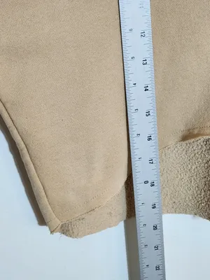 Urban Outfitters Cream Oversized Cropped Hoodie Sweatshirt Size Small thumbnail 8