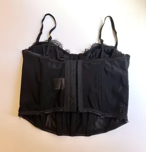 White Fox black corset top thumbnail 3