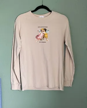 Petals and Peacocks Good Intentions Bad Decisions Long Sleeve T Shirt Tee Small thumbnail 1