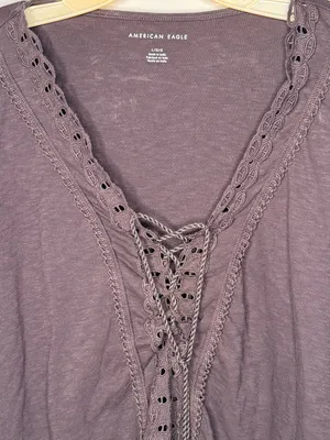 American Eagle Lace Up Top thumbnail 5