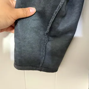 Banana Republic Reversible Vegan Suede Sherpa Jacket Gray Size XS NEW thumbnail 4