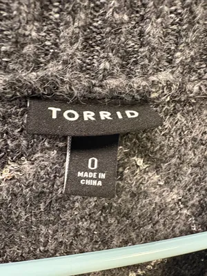 torrid Gray Diamond-Pattern Button Cardigan thumbnail 4