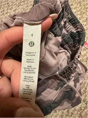 Lululemon Hotty Hot High-Rise Lined Short 4" Heritage 365 Camo Mauve Size 4 thumbnail 5