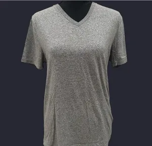 Old Navy Navy sporting gray V-neck T-shirt size small thumbnail 2