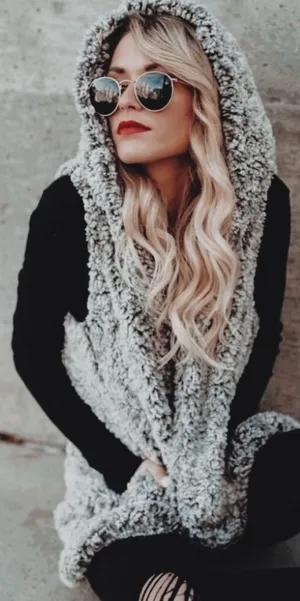 VICI Sherpa Cozy Hoodie Vest thumbnail 4
