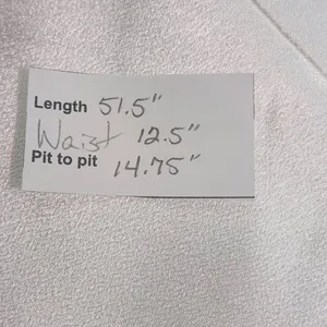 Lulus White Satin Wedding Dress with Pearl Straps NWT Size XS thumbnail 13