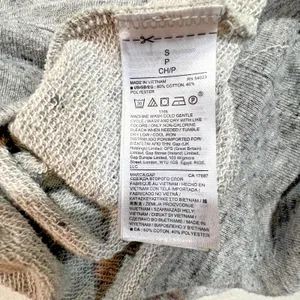 Gap Womens Sweatshirt dress crewneck Raglan sleeve Sm Gray thumbnail 4