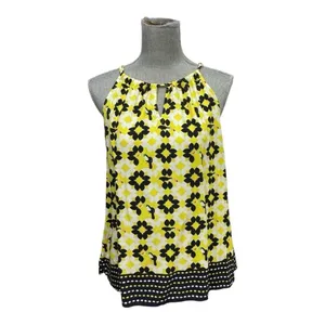 Crown & Ivy Yellow and Black Top with Tropical Tucan Bird Size L thumbnail 2