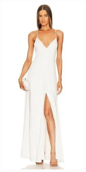 Lovers and Friends Bermuda Dress in Blanc White Small thumbnail 1
