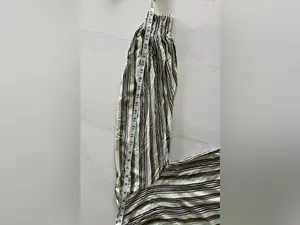 Maeve by Anthropologie Mint Green Striped Long Sleeve Boho Blouse thumbnail 5