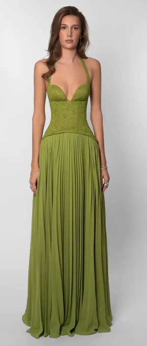 Fenity Sage Green Dress Size XS thumbnail 1