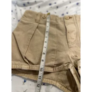 Free People All Yours Micro Shorts Sz:8 Light Brown utility-inspired cargo style thumbnail 5